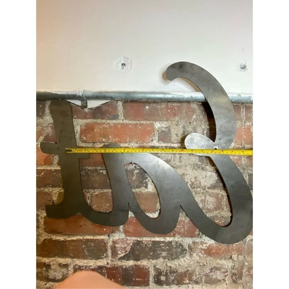 “EAT” Metal Sheet Laser-cut Wall Art Decor Hand Crafted Hanging Wall Art